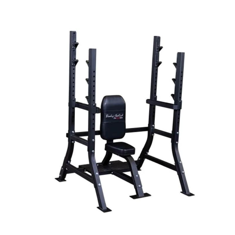 Body-Solid (#SOSB250) Pro Clubline Olympic Shoulder Press Bench in Black