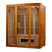GoldenDesign MX-J306-02S Maxxus "Alpine" Dual Tech 3 person Low EMF FAR Infrared Sauna Canadian Hemlock
