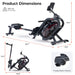 Sunny Phantom Hydro Premium SMART Water Rowing Machine