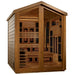 GoldenDesign GDI-8526-01 Kaskinen 6 Person Hybrid Outdoor Sauna-Canadian Red Cedar Interior