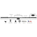 York (#32120) 7' Black Oxide Olympic Bar