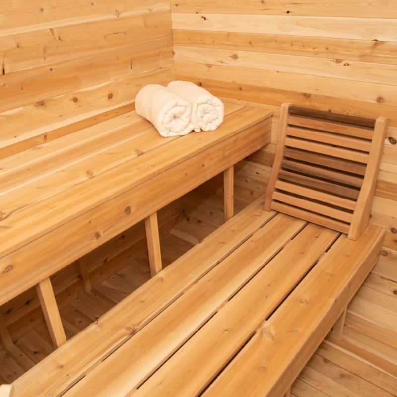 Dundalk Leisurecraft (#CTC22LU) Eastern White Canadian Timber Luna Outdoor Sauna
