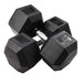 Body-Solid Rubber Hex Dumbbells