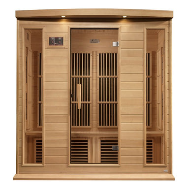 Maxxus 4 Person Near Zero EMF FAR Infrared Sauna - Canadian Hemlock