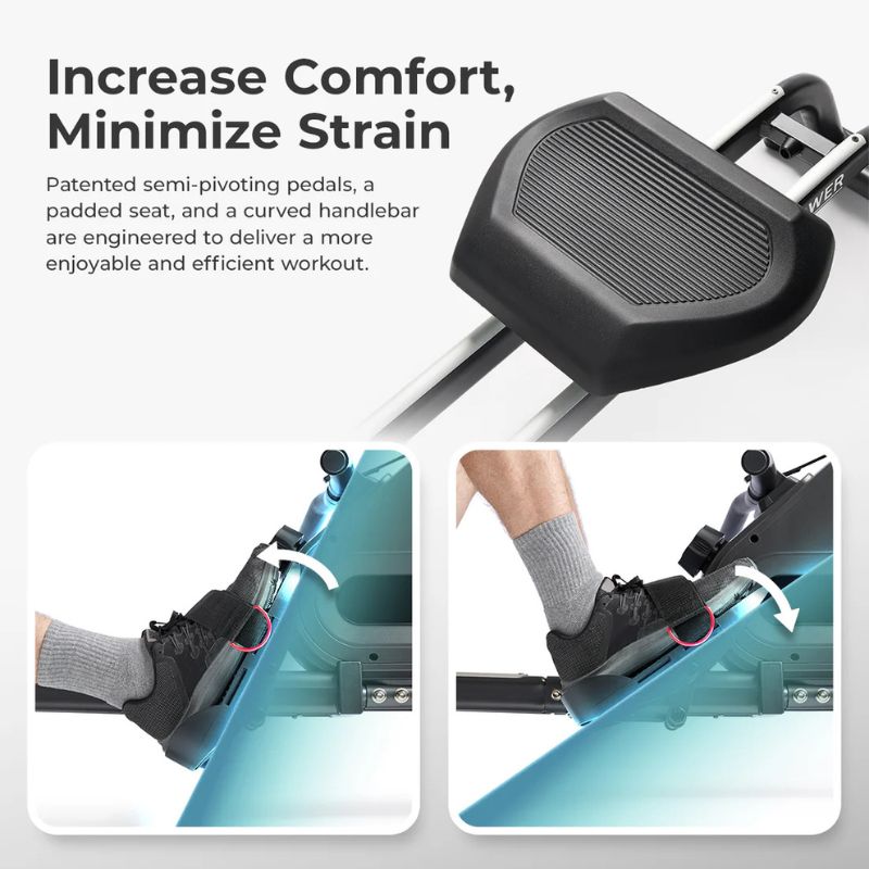 Sunny Premium Smart Ultra Quiet Dual Slide Rail Magnetic Rowing Machine