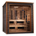Karlstad 6 Person Outdoor-Indoor PureTech™ Hybrid Full Spectrum Sauna (GDI-8226-01) - Canadian Red Cedar Interior