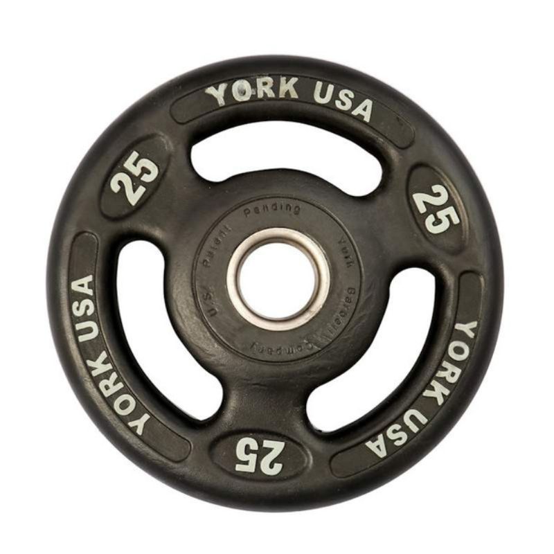 York Barbell "Iso-Grip" Urethane Olympic Plates