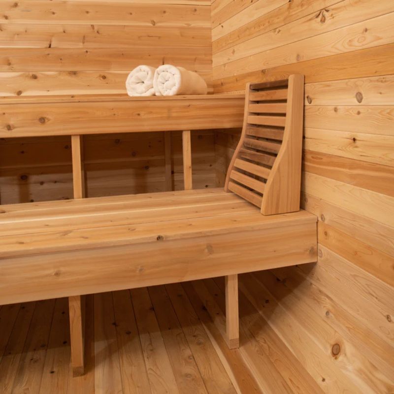 Dundalk Leisurecraft (#CTC22LU) Eastern White Canadian Timber Luna Outdoor Sauna