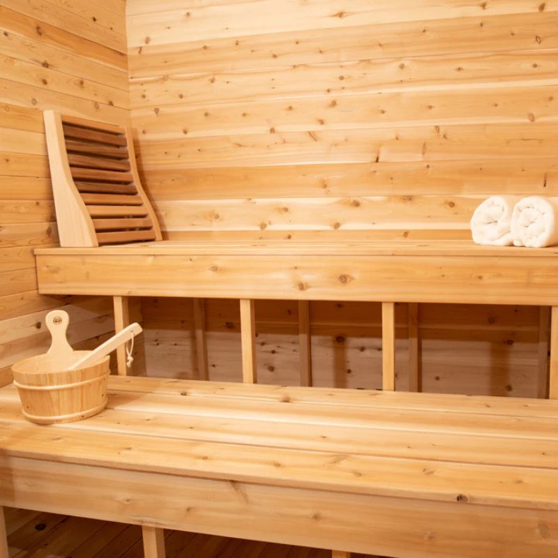 Dundalk Leisurecraft (#CTC22LU) Eastern White Canadian Timber Luna Outdoor Sauna