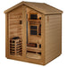 GoldenDesign GDI-8523-01 Loviisa 3 Person Hybrid Outdoor Sauna-Canadian Red Cedar Interior