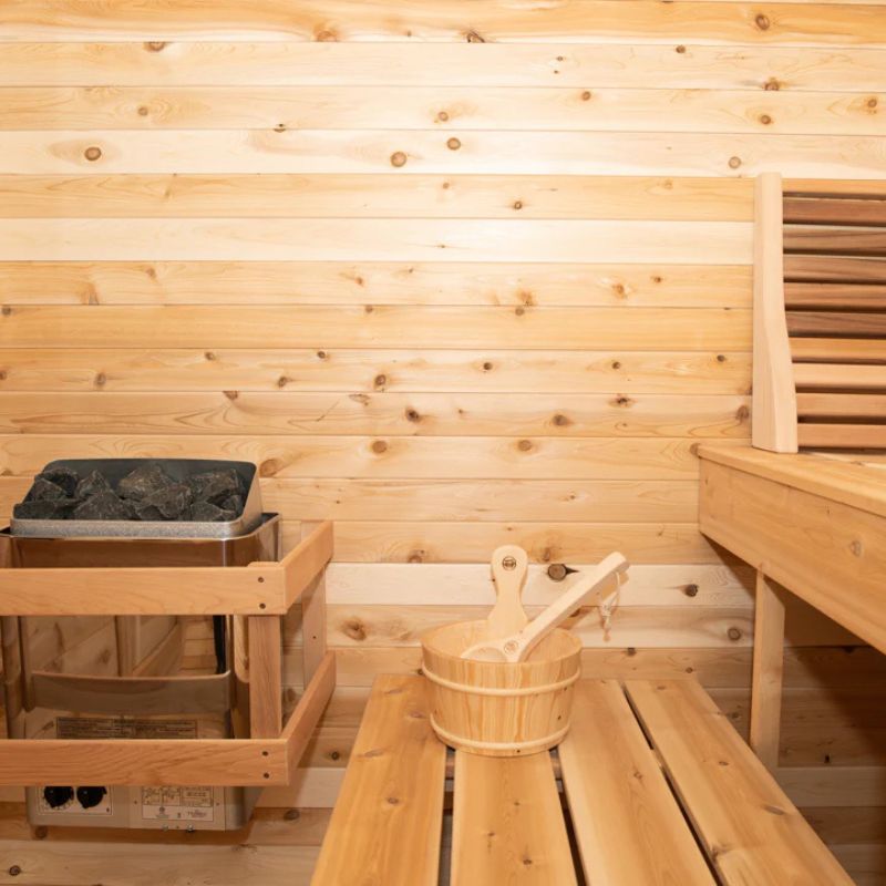 Dundalk Leisurecraft (#CTC22LU) Eastern White Canadian Timber Luna Outdoor Sauna