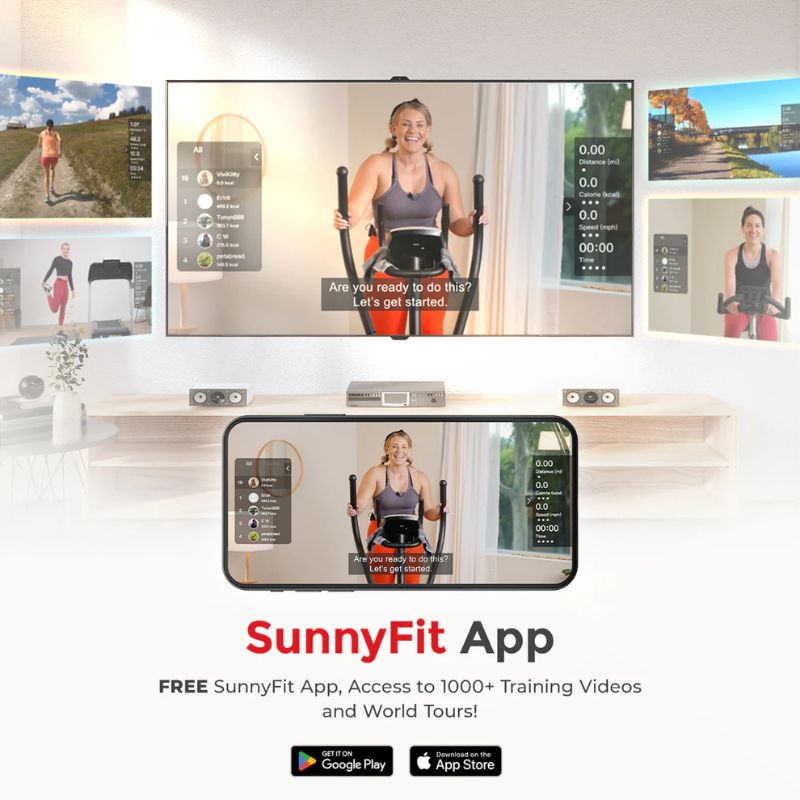 Sunny Smart Premium Programmable Electro-Magnetic Elliptical