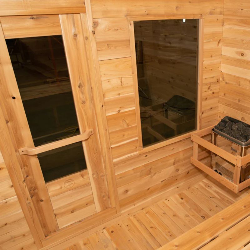 Dundalk Leisurecraft (#CTC22LU) Eastern White Canadian Timber Luna Outdoor Sauna