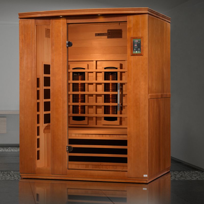 Lugano 3 Person Full Spectrum Infrared Sauna - Canadian Hemlock