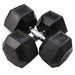 Body-Solid Rubber Hex Dumbbells