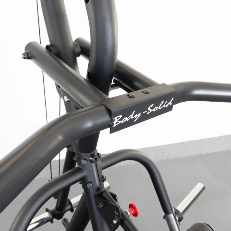 Body-Solid Corner Leverage Gym Package in Black