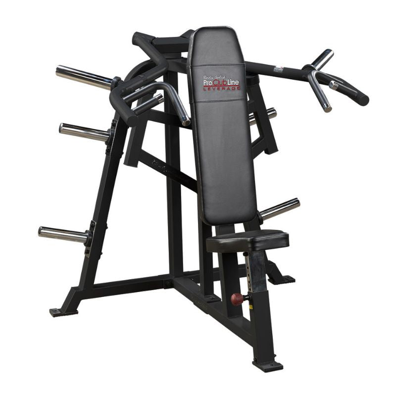 Body-Solid Pro Clubline Leverage Shoulder Press in Black