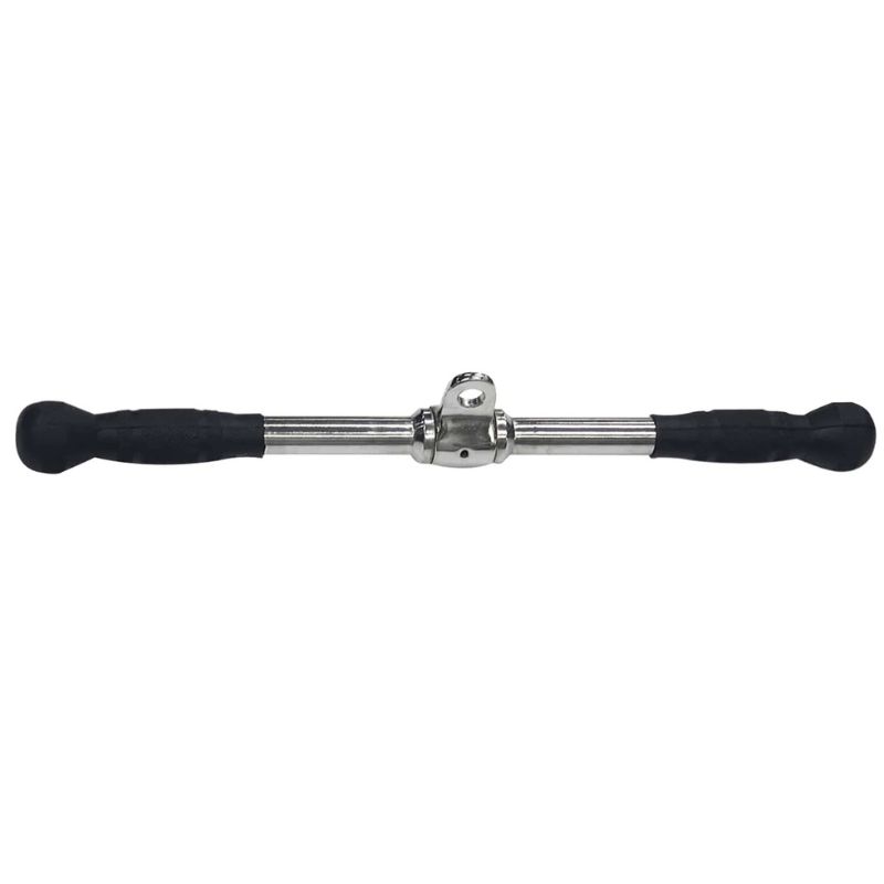 Body-Solid (#MB022RG) Rubber Grip Revolving Chrome Straight Bar