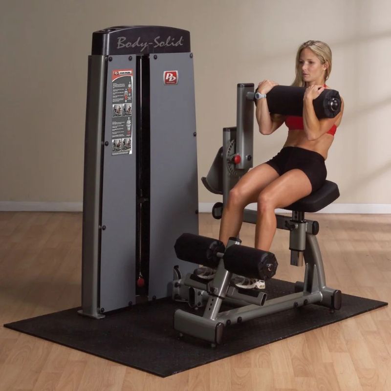 Body-Solid (#DABBSF) Dual Ab and Back Machine in Silver