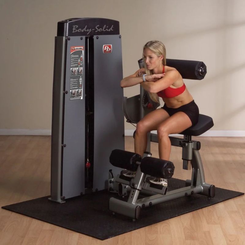 Body-Solid (#DABBSF) Dual Ab and Back Machine in Silver