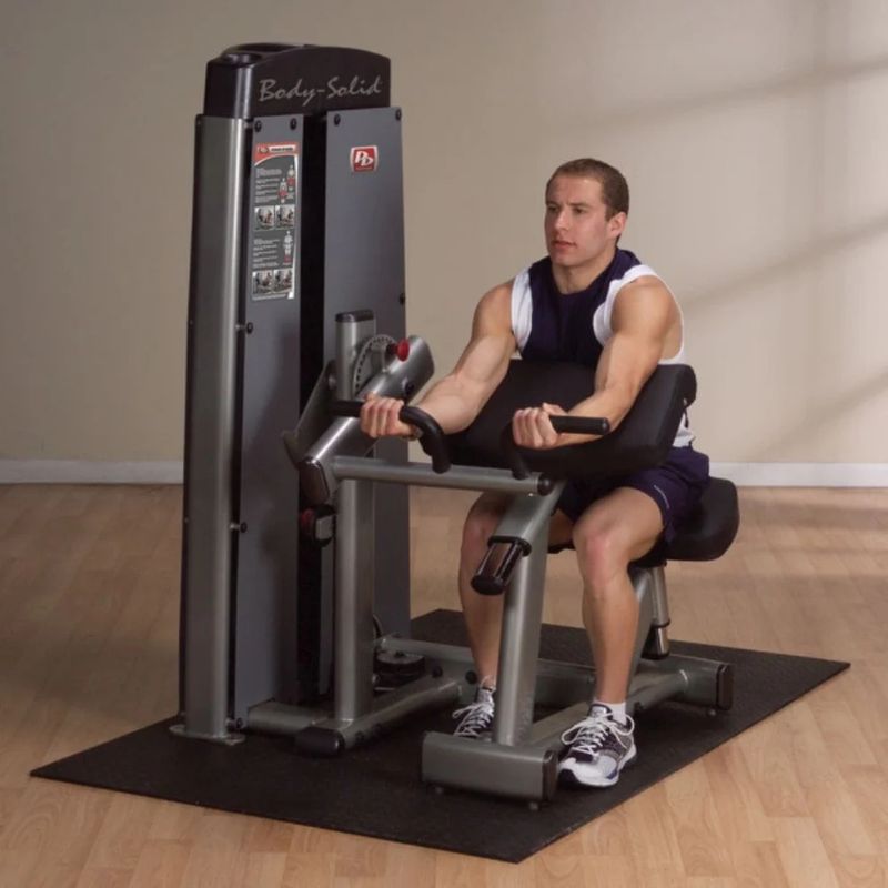 Body-Solid (#DBTCSF) Pro Dual Bicep/Tricep Machine in Silver