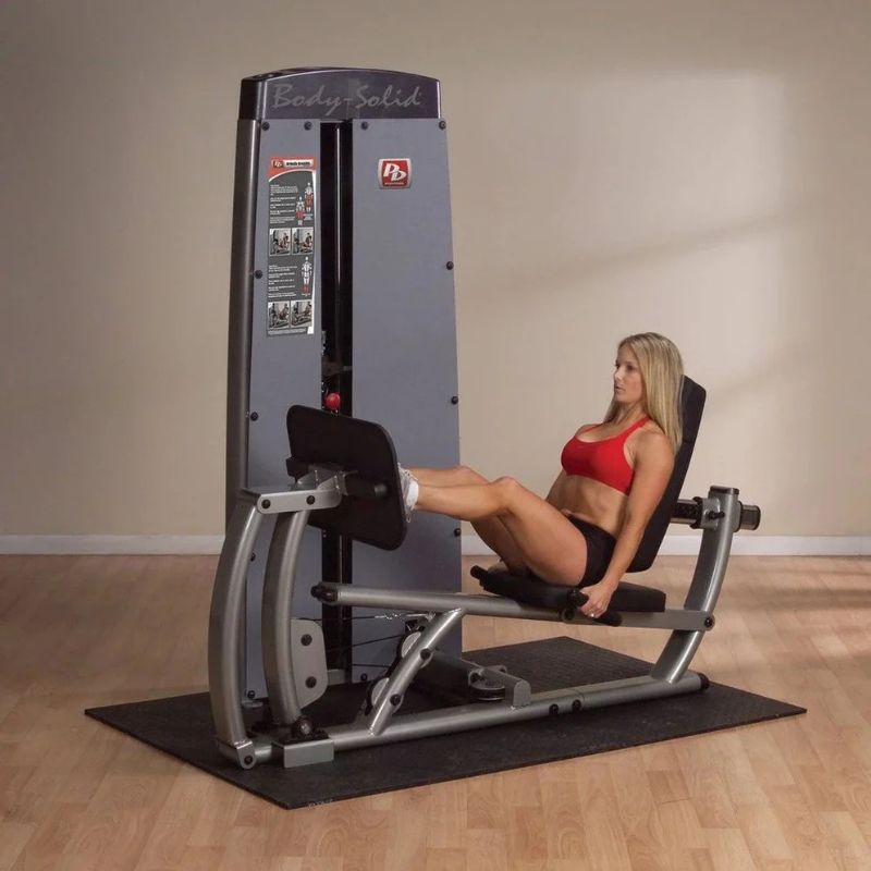 Body-Solid (#DCLPSF) Pro Dual Leg Press and Calf Extension in Silver