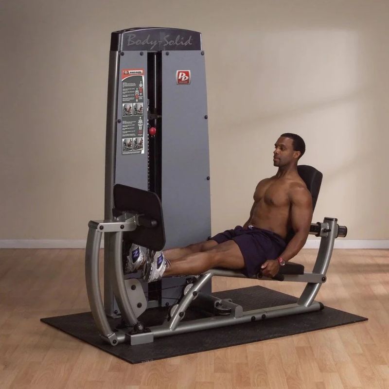 Body-Solid (#DCLPSF) Pro Dual Leg Press and Calf Extension in Silver