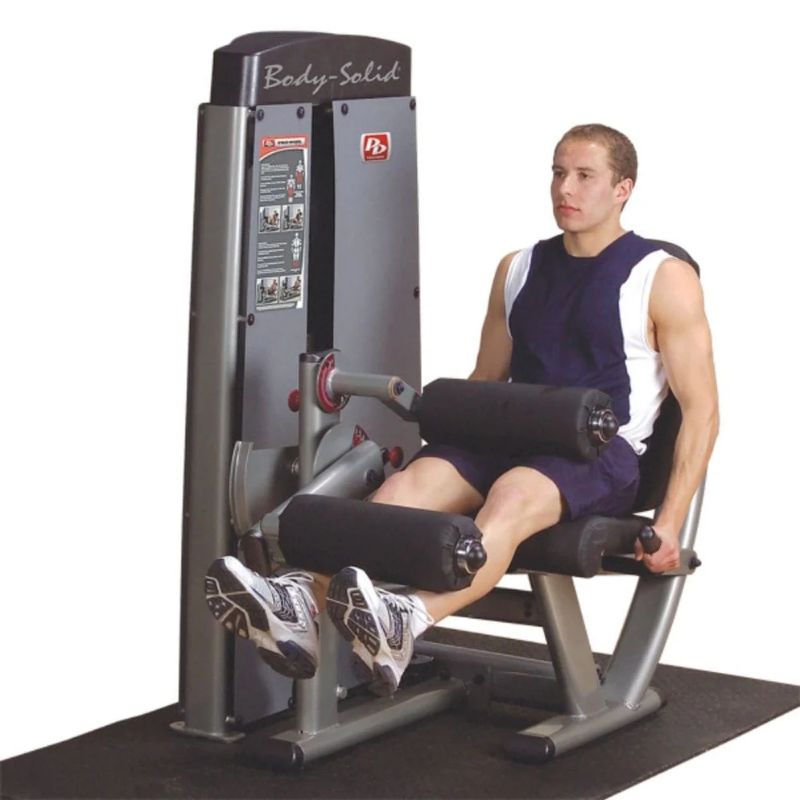 Body-Solid (#DLECSF) Pro Dual Leg Extension/Leg Curl Machine in Silver