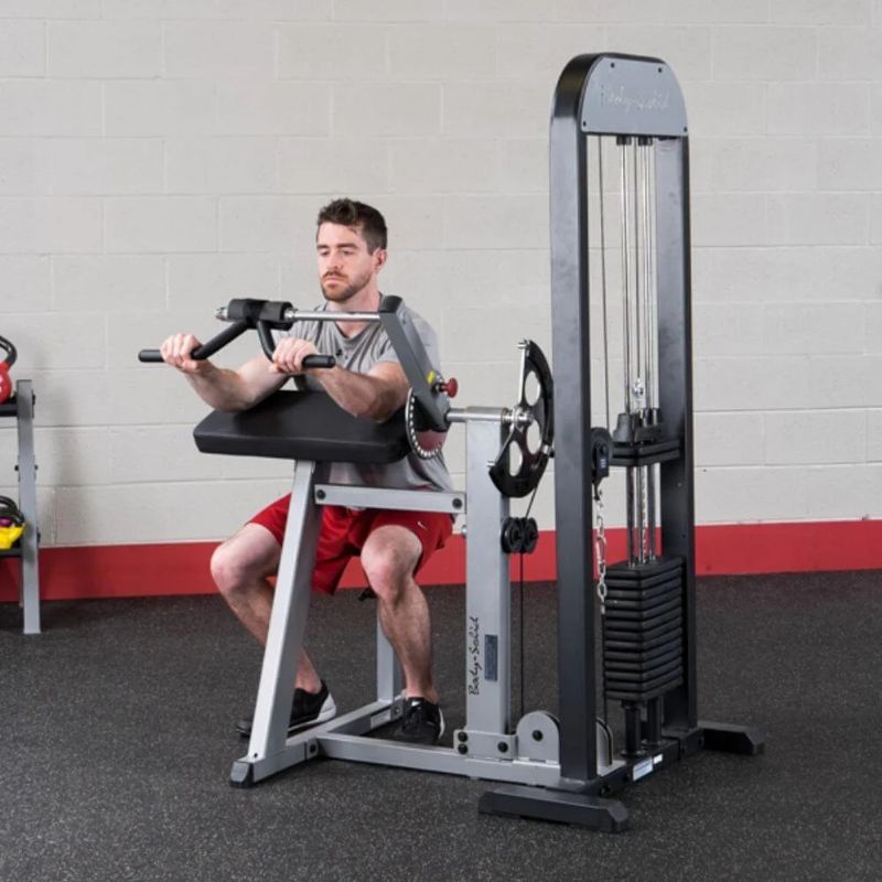 Body-Solid (#GCBT-STK) Pro Select Biceps And Triceps Machine in Silver