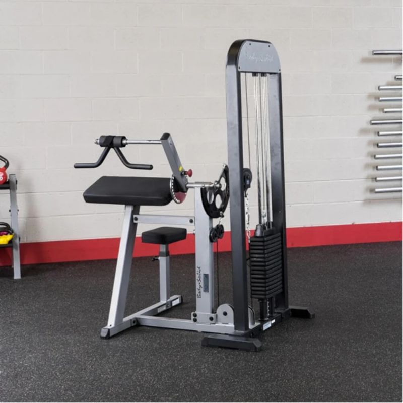 Body-Solid (#GCBT-STK) Pro Select Biceps And Triceps Machine in Silver
