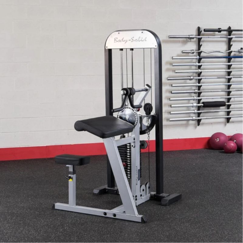 Body-Solid (#GCBT-STK) Pro Select Biceps And Triceps Machine in Silver