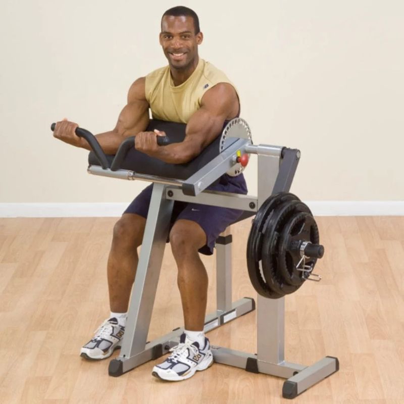 Body-Solid (#GCBT380) Cam Series Biceps & Triceps in Silver