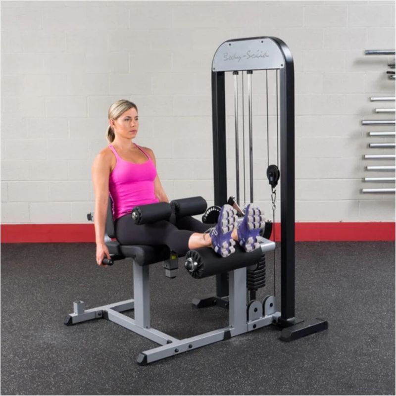 Body-Solid (#GCEC-STK) Pro Select Leg Extension Leg Curl Station in Silver