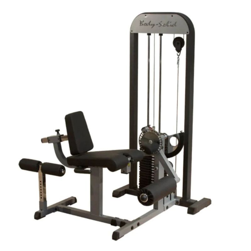 Body-Solid (#GCEC-STK) Pro Select Leg Extension Leg Curl Station in Silver