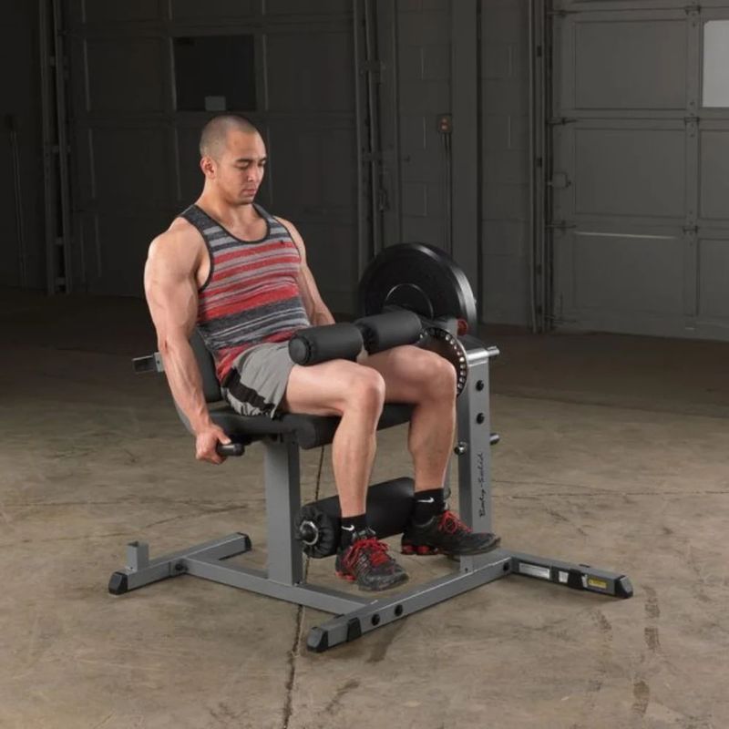 Body-Solid (#GCEC340) Seated Leg Extension/ Leg Curl Machine in Silver