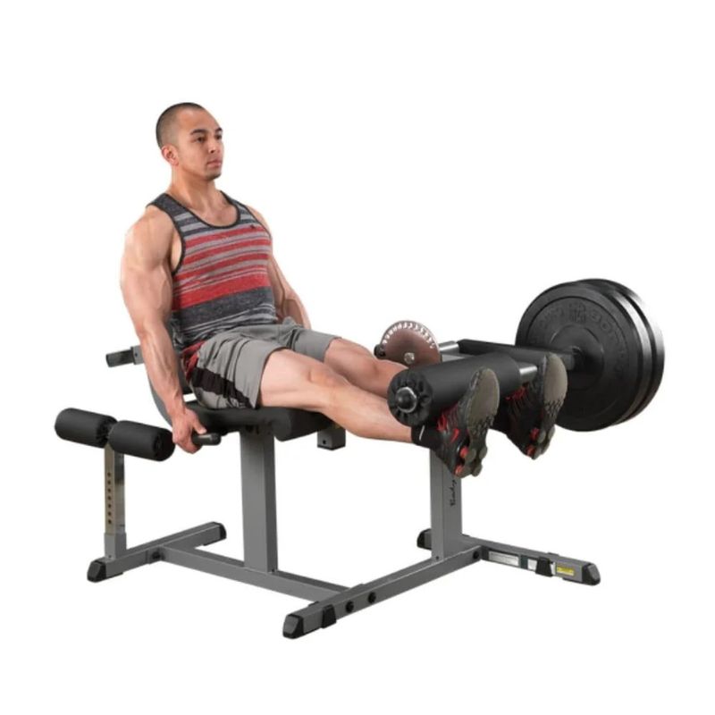 Body-Solid (#GCEC340) Seated Leg Extension/ Leg Curl Machine in Silver