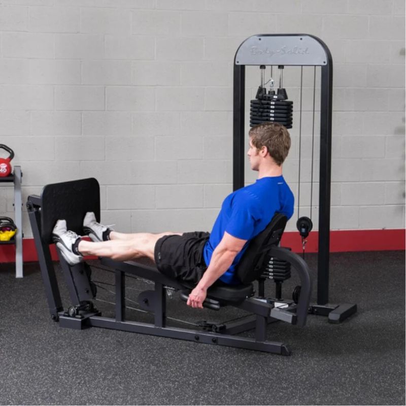 Body-Solid (#GLP-STK) Pro-Select Leg And Calf Press Machine in Black