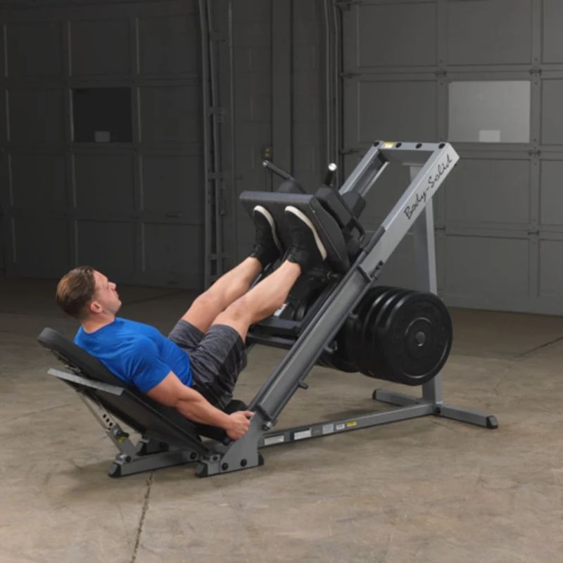 Body-Solid (#GLPH1100) Leg Press & Hack Squat in Silver