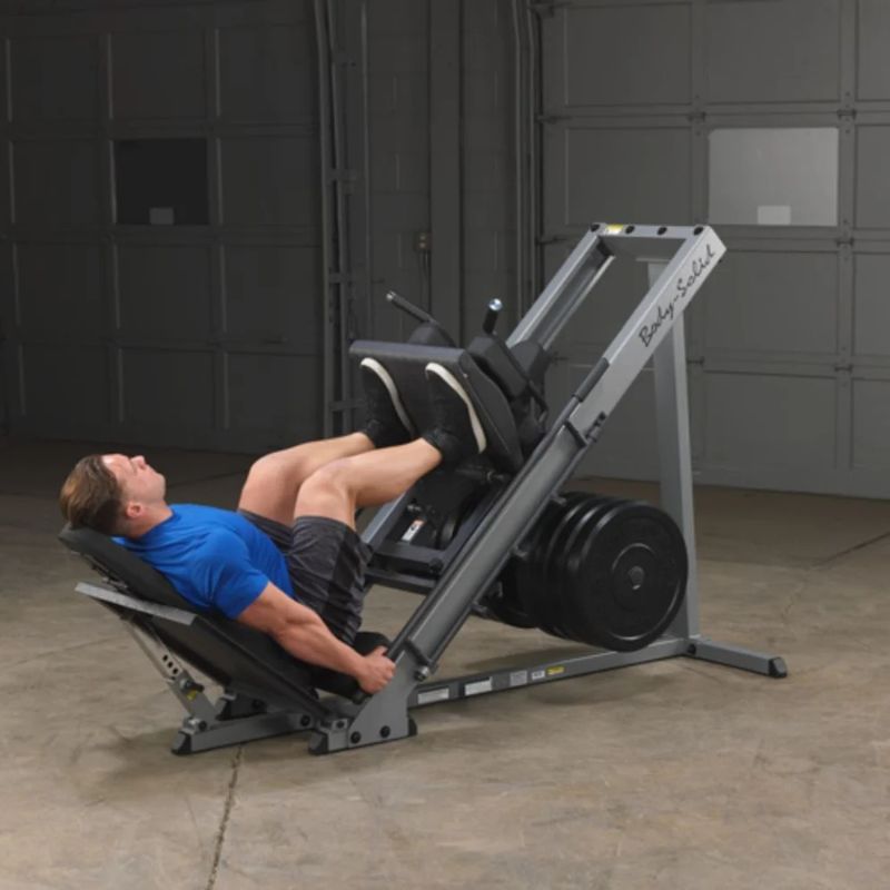 Body-Solid (#GLPH1100) Leg Press & Hack Squat in Silver
