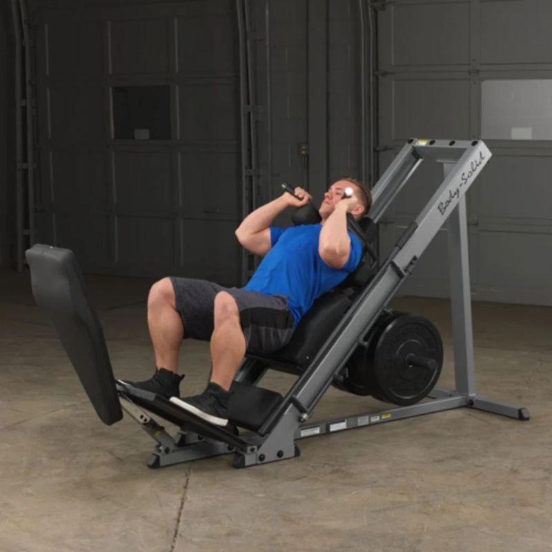 Body-Solid (#GLPH1100) Leg Press & Hack Squat in Silver