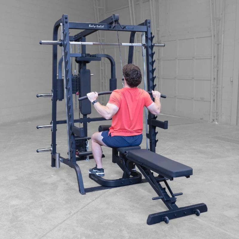 Body-Solid (#GS348BP4) Series 7 Smith Machine With Full Gym Bundle