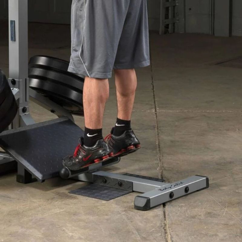 Body-Solid (#GSCL360) Leverage Squat Calf Machine in Silver