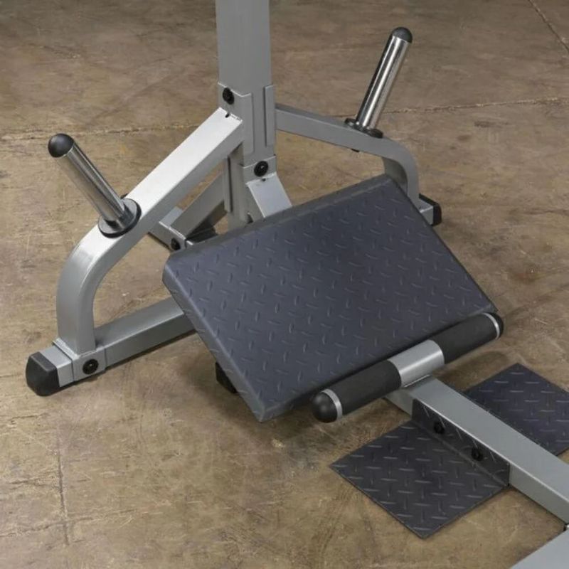 Body-Solid (#GSCL360) Leverage Squat Calf Machine in Silver
