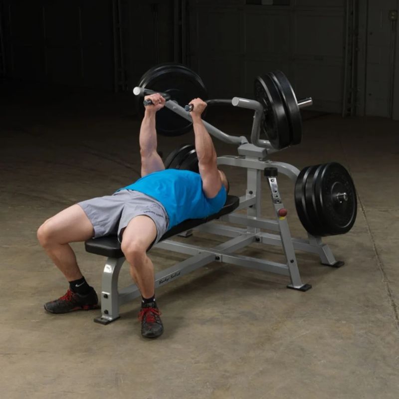 Body-Solid (#LVBP) Pro Clubline Leverage Bench Press in Silver