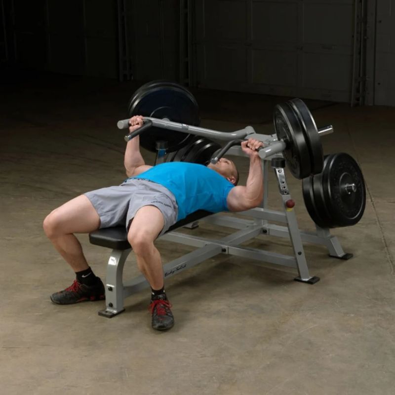 Body-Solid (#LVBP) Pro Clubline Leverage Bench Press in Silver