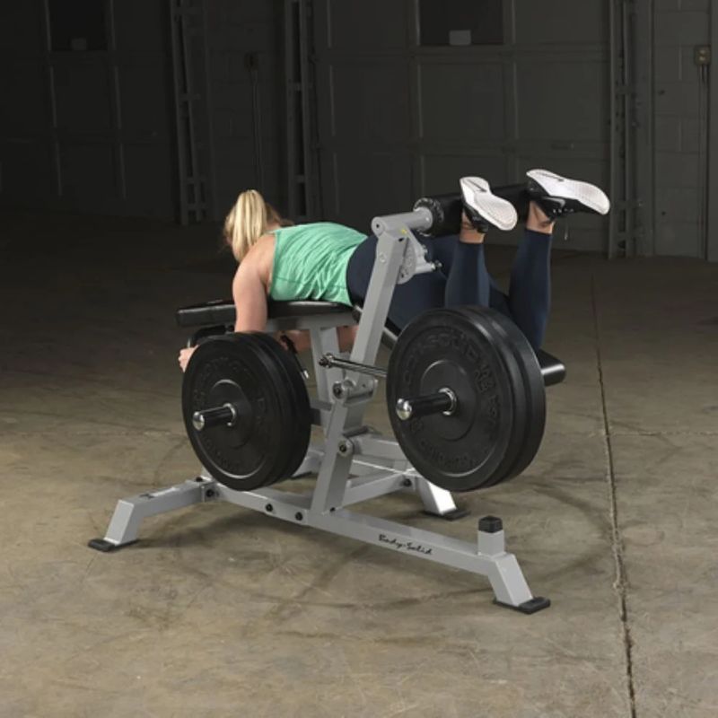 Body-Solid (#LVLC) ProClub Leverage Leg Curl in Silver