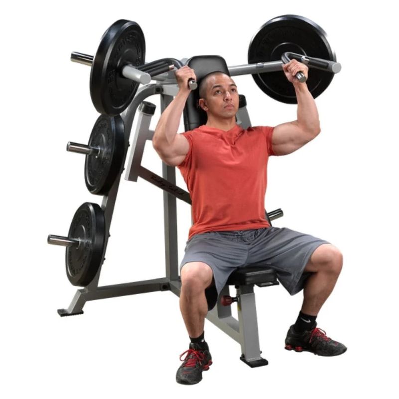 Body-Solid (#LVSP) ProClub Leverage Shoulder Press in Silver