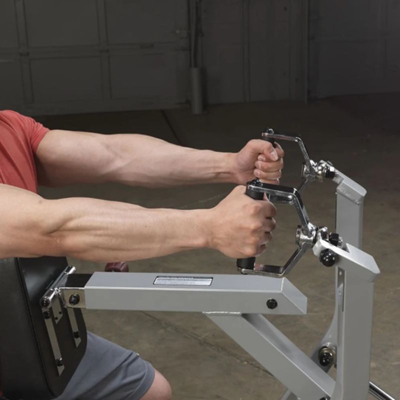 Body-Solid (#LVSR) ProClub Leverage Seated Row in Silver