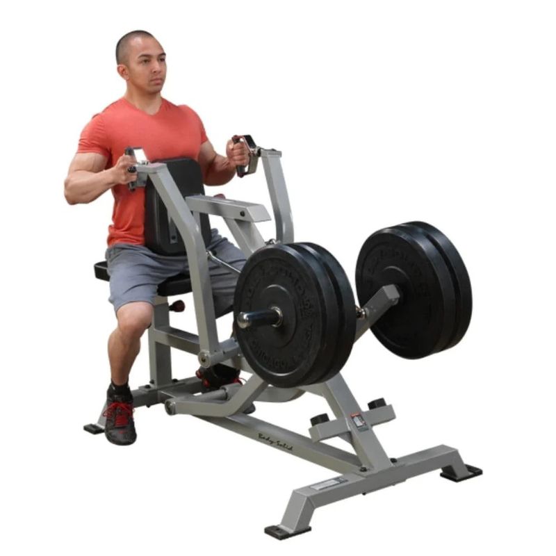 Body-Solid (#LVSR) ProClub Leverage Seated Row in Silver