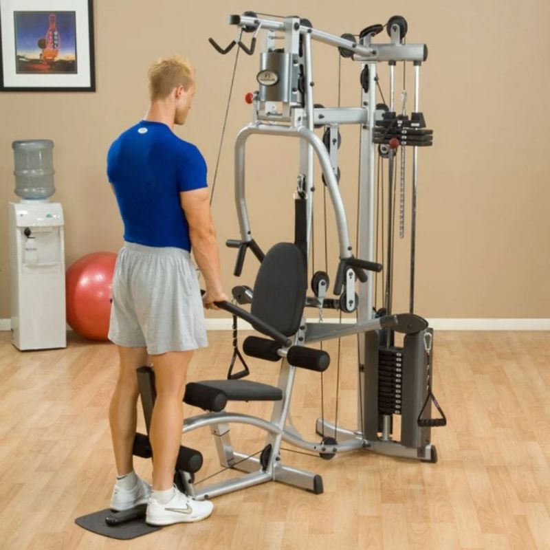 Body-Solid (#P2X) Powerline Single Stack Home Gym in Silver